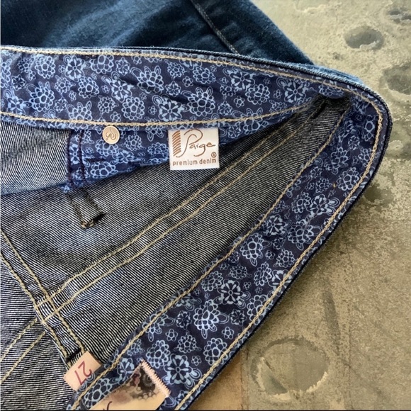 PAIGE•Size 27•Laurel Canyon Bootcut Jeans•Dark Rinse Wash•Very Gently Worn🌼 - Picture 6 of 12